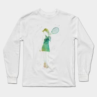 Tennis Player Girl Long Sleeve T-Shirt